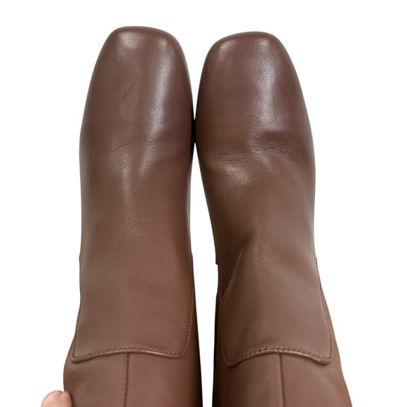 Cole Haan Chrystie Tall Leather Square Toe Block Heel Knee High Boots Size 6 - Picture 6 of 9